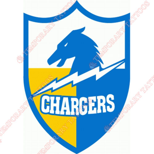 San Diego Chargers Customize Temporary Tattoos Stickers NO.733